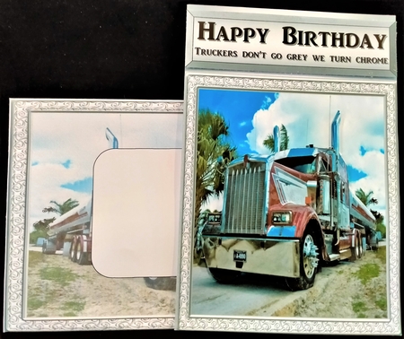 RED & CHROME TRUCK LORRY HGV DRIVER BIRTHDAY AND NUMEROUS OTHER SENTIMENTS by Margarette Blakeborough
