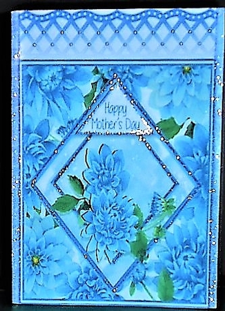 Bright & Blue Card front by Margarette Blakeborough