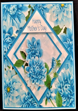 Bright & Blue Card front by Margarette Blakeborough