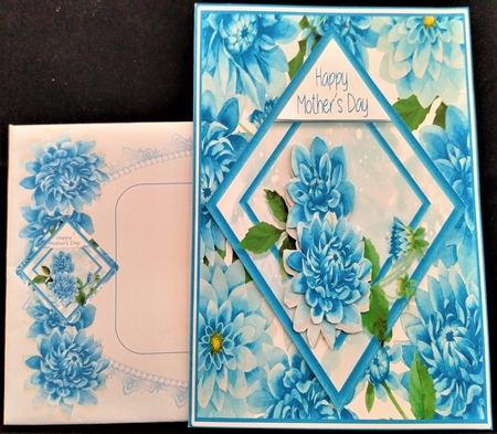 Bright & Blue Card front by Margarette Blakeborough