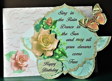 folded card pale pink by Margarette Blakeborough