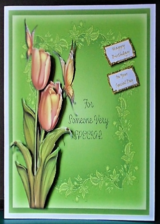 Tulips For Someone Very Special Mini Kit 8x8 by Margarette Blakeborough