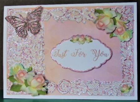Pink Roses and Lace  by Margarette Blakeborough