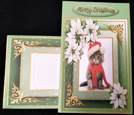 Christmas cat quick card  by Margarette Blakeborough