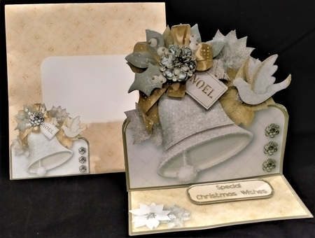 Christmas Bell - Easel Card Mini Kit by Margarette Blakeborough