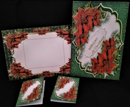 Beautiful Red Christmas Poinsettias by Margarette Blakeborough