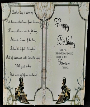 Steampunk Male card Front With Decoupage by Margarette Blakeborough