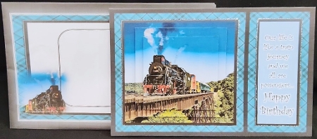 Steam Train Mini Kit & Pyramage with Birthday Ages by Margarette Blakeborough