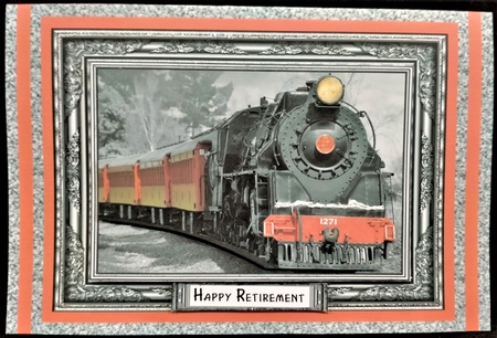 Steam Train Topper  For Birthday Or Fathers Day by Margarette Blakeborough