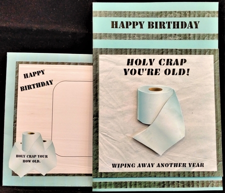 Holy crap youre old - card mini kit & decoupage by Margarette Blakeborough
