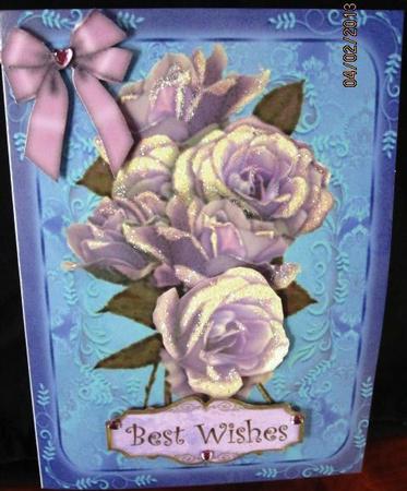 Lovely Lavender Roses by Margarette Blakeborough
