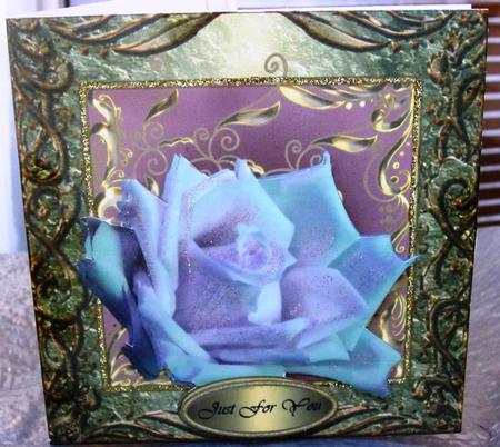 Rose in Fancy Frame by Margarette Blakeborough