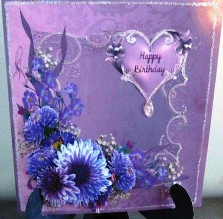 Purple Daisies Mini Kit by Margarette Blakeborough
