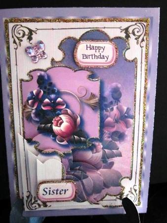 Majestic Cabbage Rose Corner Stacker Topper 3 by Margarette Blakeborough