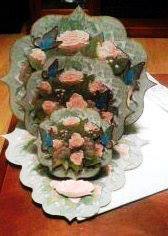 Bouquet of Roses Triple Easel Card & Envelope by Margarette Blakeborough