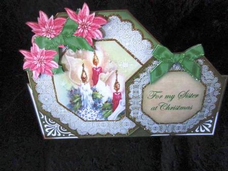 Candle Trio Sister at Christmas Double Octagon C & E Kit by Margarette Blakeborough