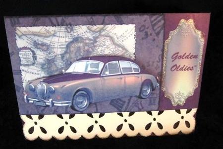 Vintage Car Pyramid Topper & Embellishments by Margarette Blakeborough