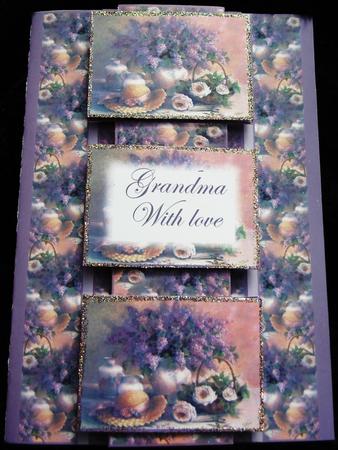 Beautiful Vintage Painted Summer Table 3 Panel Fold Back by Margarette Blakeborough