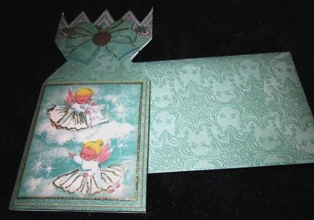 Playing Angels Cracker Card & Envelope Mini Kit by Margarette Blakeborough