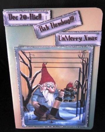 Bah Humbug! Christams Pyramge Sheet by Margarette Blakeborough