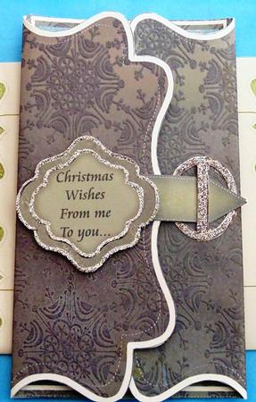 Snowscene Olive Buckle Bracket Mini Card Kit by Margarette Blakeborough