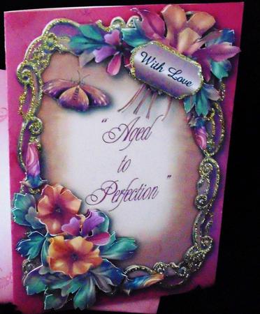 Fleur De La Foret Pink Floral Plaque by Margarette Blakeborough
