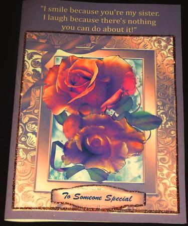 Beautiful October Roses on Gold  by Margarette Blakeborough