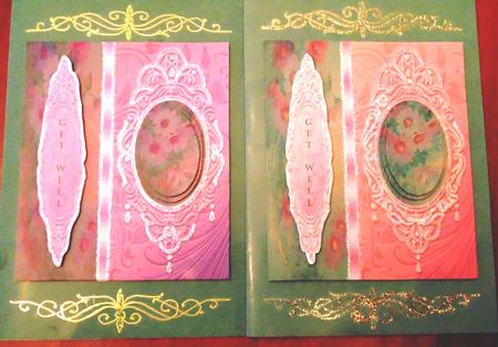 Vintage Floral Side Panel Pyramid - Cosmos by Margarette Blakeborough