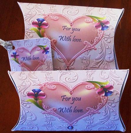 Sweet Pink Love Pillow Box by Margarette Blakeborough
