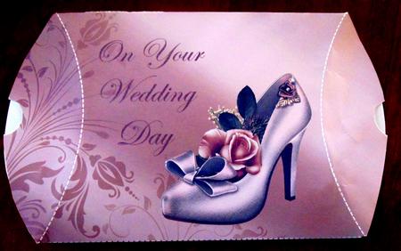 On Your Wedding Day 'shoe' Pillow Box by Margarette Blakeborough
