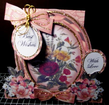 Mixed Bouquet 6 Special Large Oval Card Mini Kit by Margarette Blakeborough