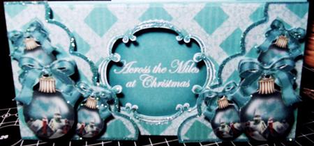 Rooftops Baubles Across the Miles Fancy Lattice 3D Card Kit by Margarette Blakeborough