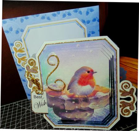 Blue Robin Emerald 8in Envelope Mini Kit by Margarette Blakeborough