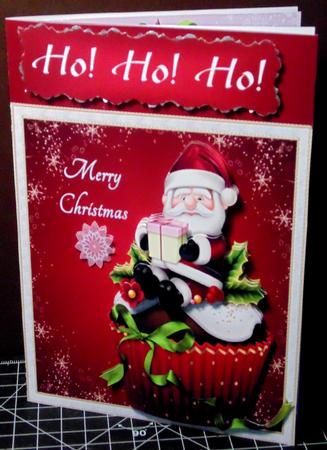 Father Christmas Cup Cake by Margarette Blakeborough