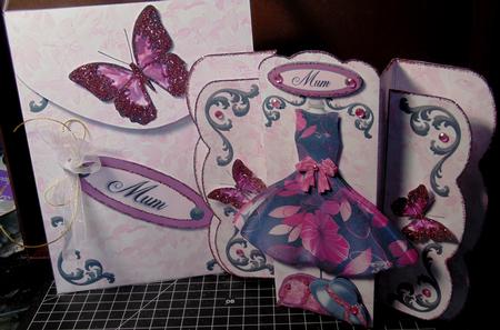 Simply Stylish Pop Out Card - Pretty Pinks by Margarette Blakeborough
