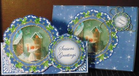 Choirboy Christmas Doily 7x5in Presentation Box m Kit by Margarette Blakeborough
