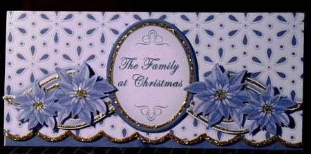 Silver Poin Family Christmas Lace Wrap Decoupage Mini Kit by Margarette Blakeborough