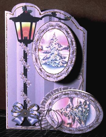 Silver Tree 3D Opening Sign Card Mini Kit by Margarette Blakeborough