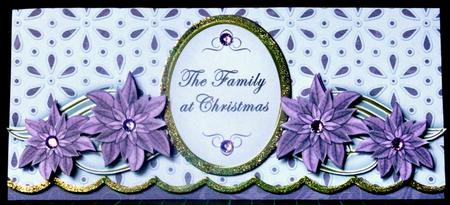 Lilac Poin Family at Christmas Lace Wrap Decoupage Mini Kit by Margarette Blakeborough