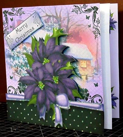 The Christmas Gift of Purple Poinsettias by Margarette Blakeborough