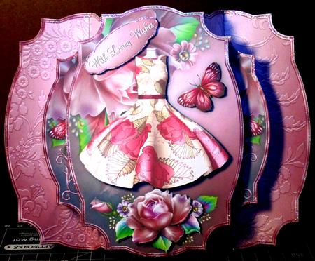 Rose Blush - Pop-out Card Mini-kit by Margarette Blakeborough