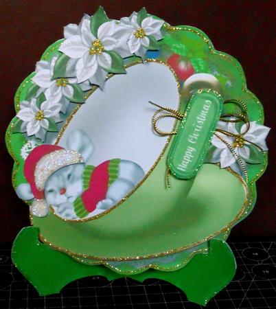 Little Nouse Asleep in a Teacup, Plate and Stand by Margarette Blakeborough