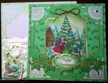 Santas Tree Special 8in Tag N' Envelope Kit by Margarette Blakeborough