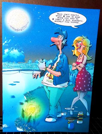 Fish Supper Dude A4 by Margarette Blakeborough