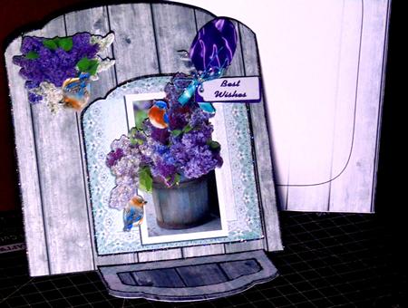 Lilacs & Bluebirds Out of Bounds Easel Topper by Margarette Blakeborough