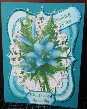 Birthday , Get Well or Sympathy, Blue by Margarette Blakeborough