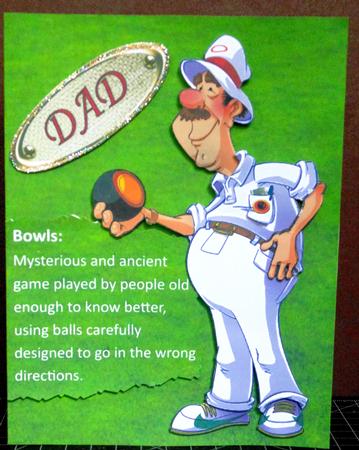 Bowling Dudes Decoupage Sheet by Margarette Blakeborough