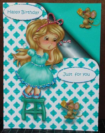 Girl and Mouse by Margarette Blakeborough