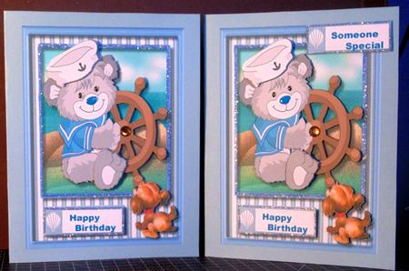 Lovely Sailor Bear at the Wheel by Margarette Blakeborough