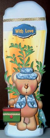 Large Dl Beer Stem Gone Fishing Sbs by Margarette Blakeborough